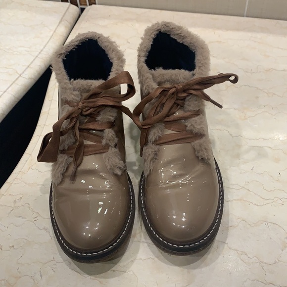 Kids tan fur botties - Picture 5 of 6